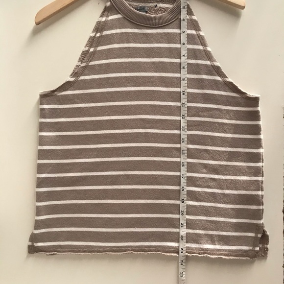 Aerie Halter Striped Sweatshirt Tank Top - Picture 9 of 12